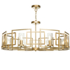 LAMPA wisząca BOWI H009PL-08G Maytoni metalowa OPRAWA szklane tuby ZWIS na łańcuchu złoty