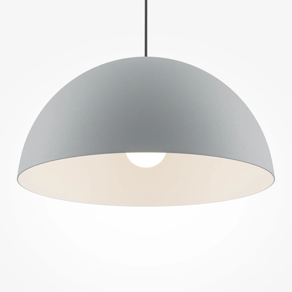 Lampa wisząca kopuła Basic colors MOD168PL-01GR Maytoni nad wyspę szary