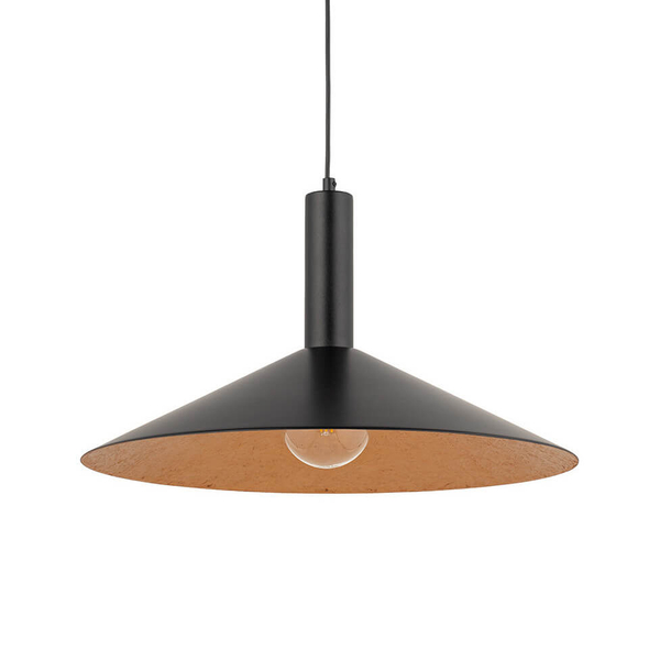 Wisząca lampa Capri 41008 Sigma do jadalni disc zwis czarna miedziana