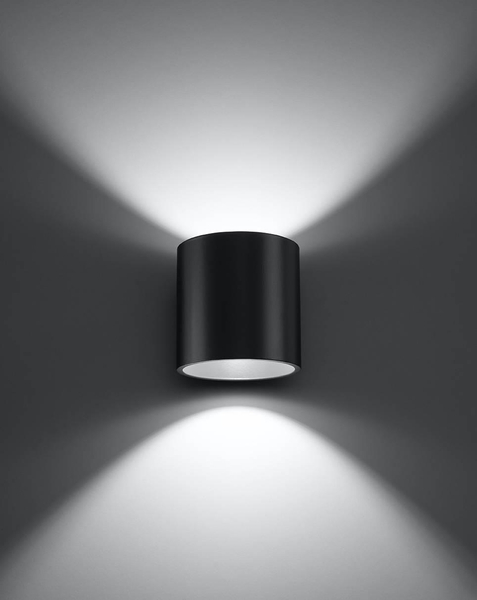 Kinkiet LAMPA ścienna SL.0566 okrągła OPRAWA metalowa tuba grafitowa OUTLET
