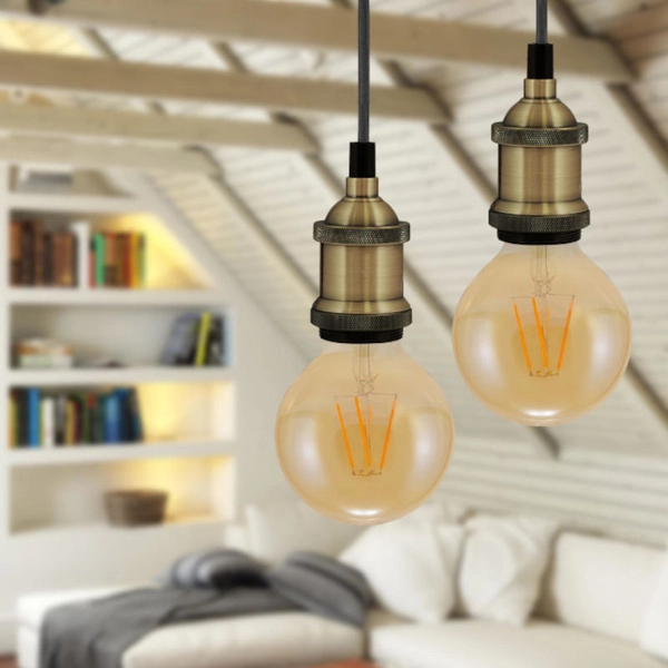 Metalowa oprawka wisząca NOLA 311948 zwis do przedpokoju patyna