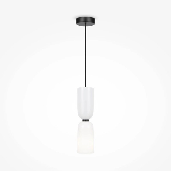 Zawieszana lampa Memory MOD177PL-01W Maytoni tubki do salonu czarna biała