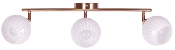 Sufitowa lampa ruchoma Atria K-C9530A/3 patyna biała