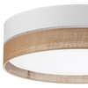 Lampa sufitowa jutowa Linobianco 6578 TK Lighting ekologiczna brązowa biała