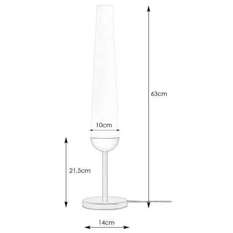 Stołowa lampka tuba BERN 107904 Markslojd modernistyczna szkło białe mosiądz