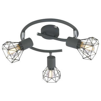 LAMPA sufitowa VERVE 98-60990 Candellux metalowa OPRAWA regulowane reflektorki druciane szare