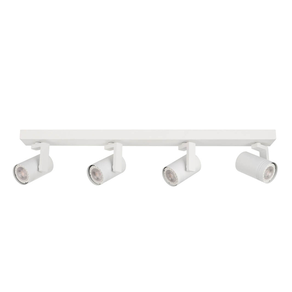 Gabinetowa lampa przysufitowa Spiela ruchome spoty białe