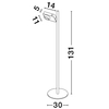 Podłogowa lampa do sypialni PARINAS LE44505 LED 9W 3000K metalowa czarna