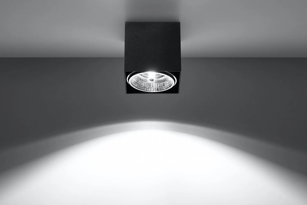 LAMPA sufitowa SL.0700 metalowa OPRAWA kostka downlight czarny