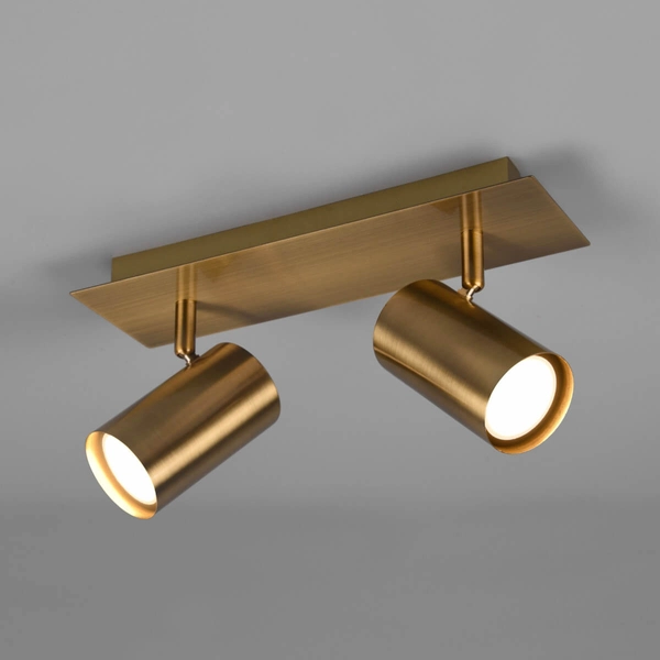 Podwójna lampa sufitowa MARLEY 802400204 Trio do kuchni mosiądz