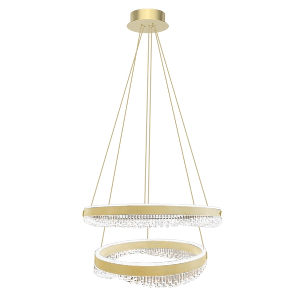 Pierścieniowa lampa wisząca glamour PRECIOSA ML1000 LED 85W 4000K złota