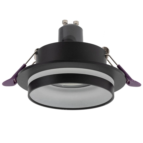 Wpustowa lampa Jet 6920 do przedpokoju oczko metalowa czarna