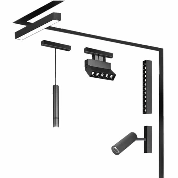 Owalna lampa szynowa ścieżka świetlna Points TR082-1-6W3K-M-B LED 6W 3000K czarny