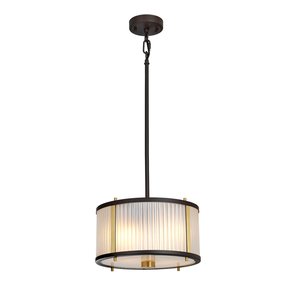 Żyrandol LAMPA wisząca Corona DL-CORONA-2P-BAB Elstead okrągła OPRAWA klasyczny zwis mosiądz brąz
