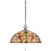 Żyrandol LAMPA wisząca QZ-KAMI-P Elstead QUOIZEL metalowa OPRAWA klasyczny ZWIS na łańcuchu brąz multikolor