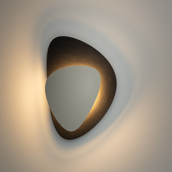 Naścienna lampa Pedra 40867 LED 7W 3000K do jadalni czarna szara
