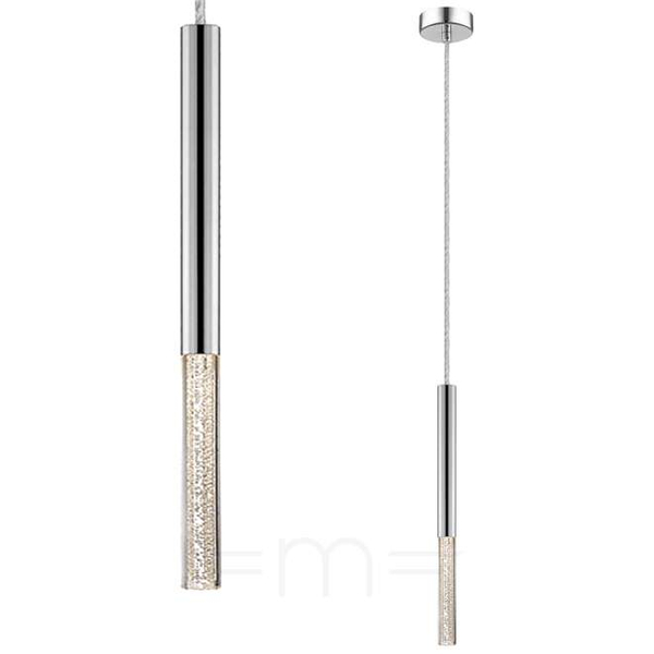 Pojedyncza lampa wisząca ONE P0461-01E-F4F4 LED 5W 3000K tuba srebrny OUTLET