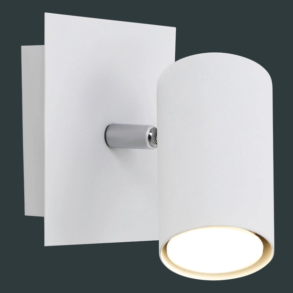 Regulowany kinkiet ścienny VANTOS DL101802400 Trio tubka metalowy biały