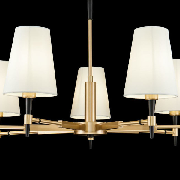LAMPA sufitowa ZARAGOZA H001CL-07BS Maytoni abażurowa OPRAWA klasyczna mosiądz