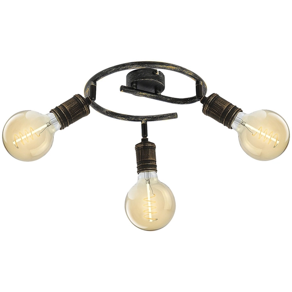 Sufitowa lampa do jadalni Fidel 3216 regulowany plafon złoto antyczne