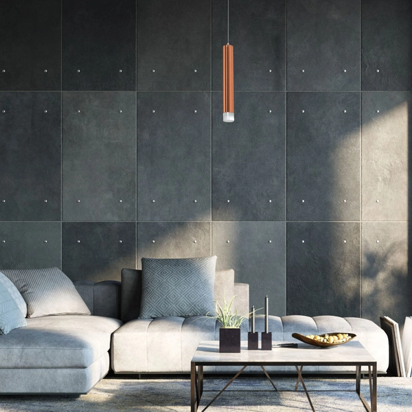 LAMPA wisząca COPPER ML984 Milagro metalowa OPRAWA zwis LED 5W 4000K tuba sopel miedziany