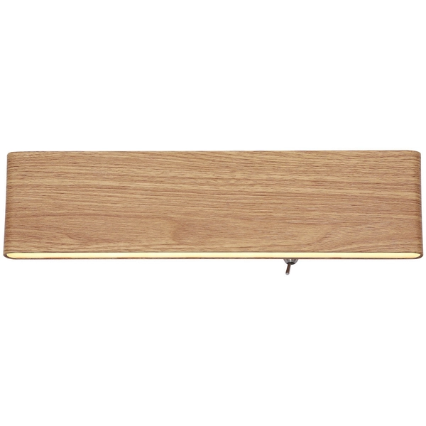 LAMPA ścienna SIEGFRIED 41751W-12 Globo prostokątna OPRAWA kinkiet LED 12W 3000K metalowy drewno