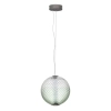 Szklana lampa wisząca nad stół CORVELA LE45175 LED 20W 3000K szara zielona