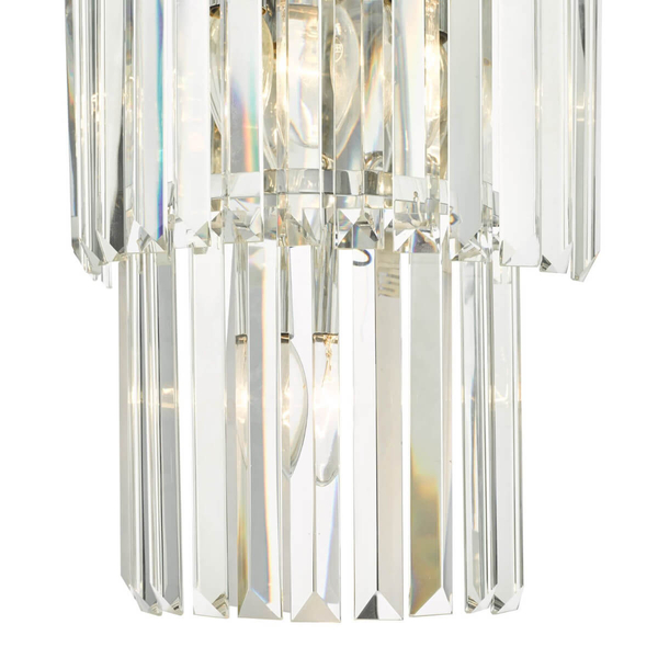 Kryształowa lampa przysufitowa Angel ANG3008 Dar Lighting przezroczysta chrom