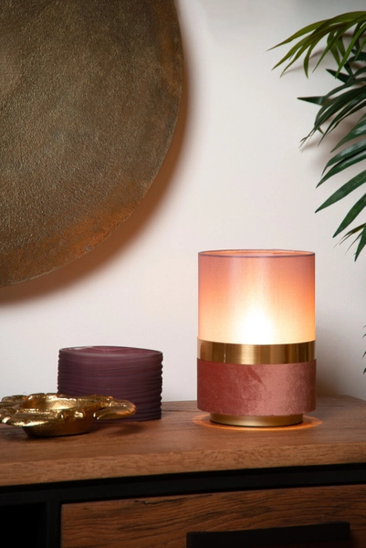 Lampka stojąca Tusse 10508/01/66 Lucide do gabinetu różowa