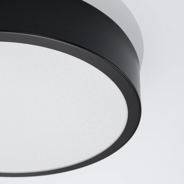 Okrągła lampa sufitowa Onyx SL.1242 Sollux LED 23W 3000K do kuchni czarny