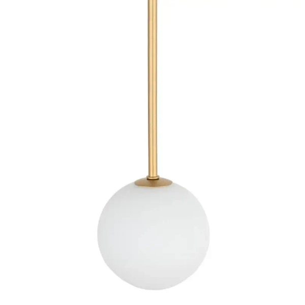 Wisząca lampa Kier 10308 szklana kula ball biała złota