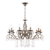 Żyrandol LAMPA wisząca GRACE RC247-PL-10-R Maytoni pałacowa OPRAWA świecznikowy ZWIS z kryształkami złoty