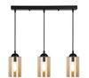 Wisząca lampa na listwie Bistro 33-00545 Candellux szklane tuby czarne