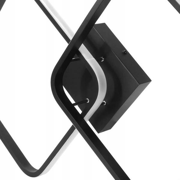 Lampa sufitowa kwadratowa 303 Domeno LED 52W 3000-6000K czarna