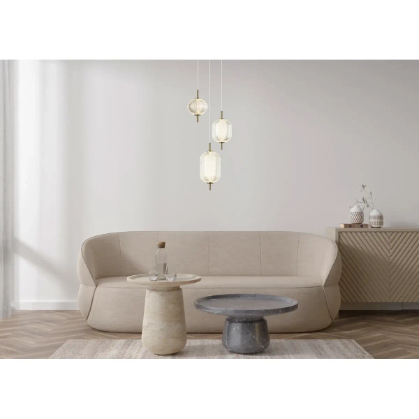 Potrójna lampa wisząca nad stół Corado PND-81438-3-GD LED 23W 3000K złoty