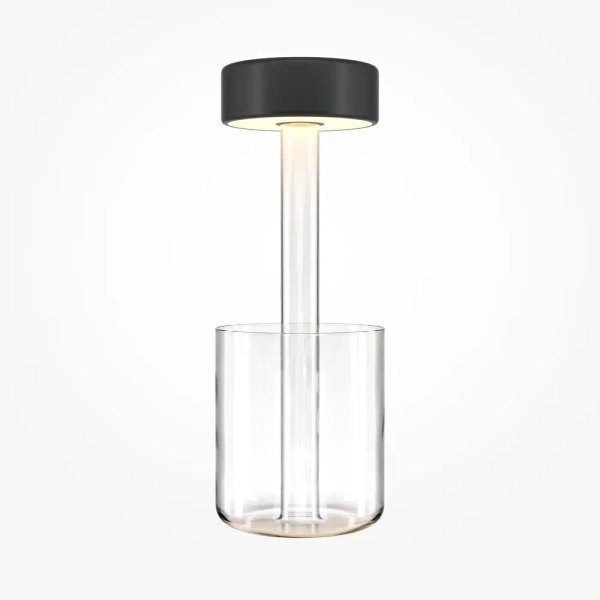 Szklana lampa nocna AI Colaboration MOD229TL-L3B3K1 LED 3W 2200-4000K czarna