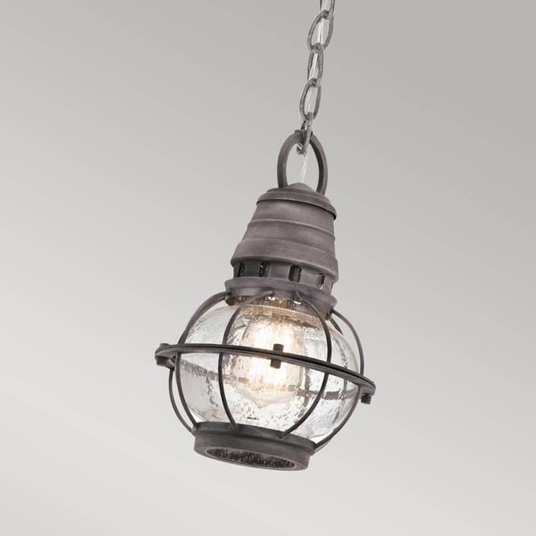 Zewnętrzna lampa wisząca Bridge Point KL-BRIDGEPOINT8S IP44 łańcuch cyna