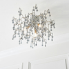 Sufitowa lampa ażurowa L&-190302 Light& hampton srebrna dymiona
