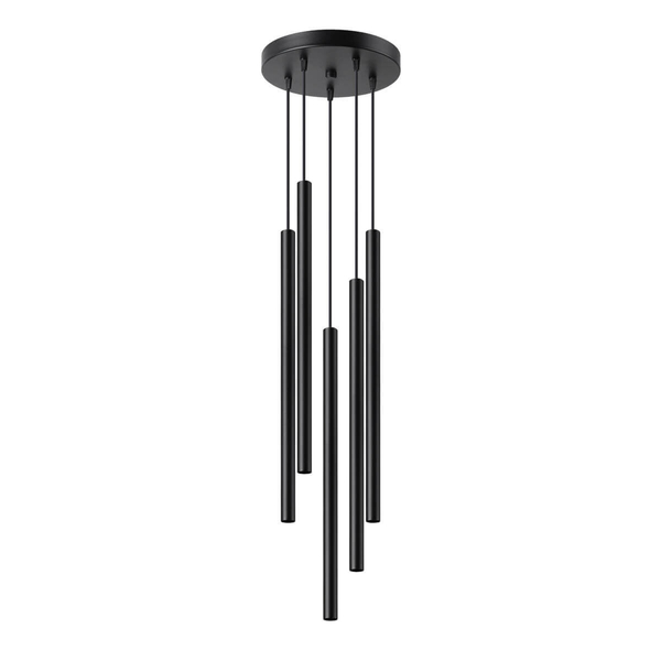 Lampa zwisająca Pastelo SL.1176 tuba kaskada czarna
