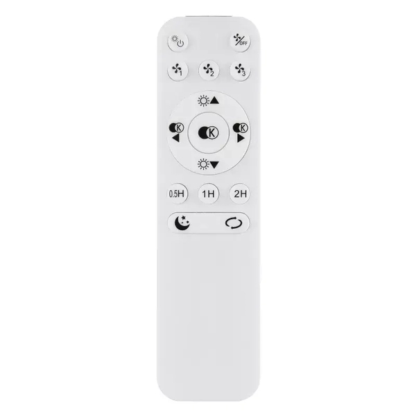 Wentylator lampa sufitowa CORUSSO 3654 Globo LED 45W 3000-6500K koło biały