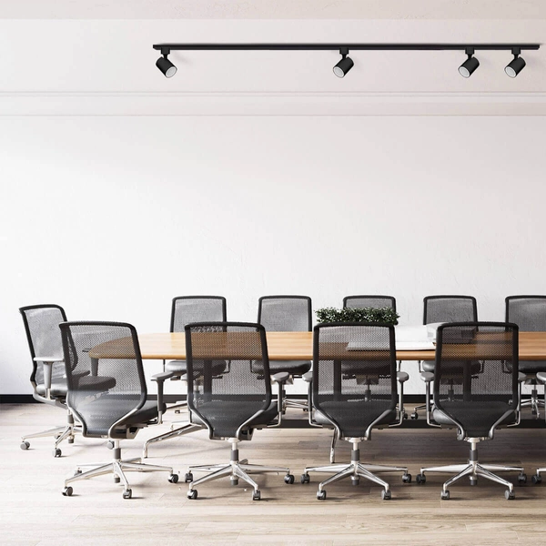 System szynowy SNOW LP-737 BK SET Light Prestige metalowa OPRAWA zestaw listwa z reflektorkami czarne