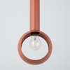 Lampa wisząca do sypialni Vitrum 41117 bombka bubble ceglana