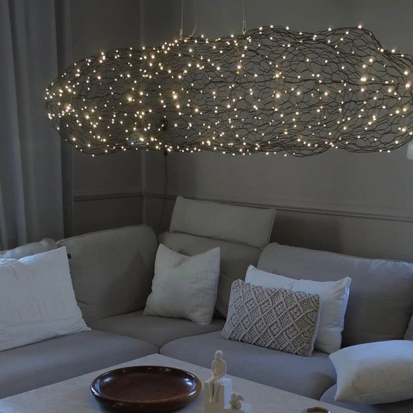 Lampa wisząca Hayden 4201250-4002 By Rydens LED 15W 2700K siatka czarna