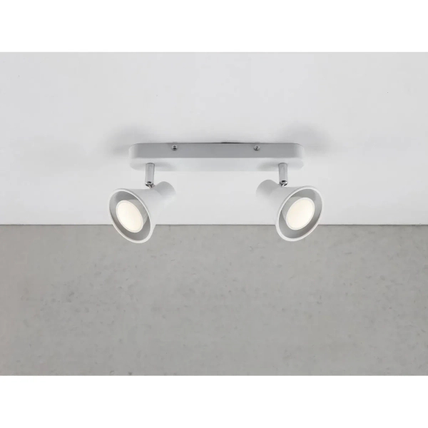 Lampa sufitowa reflektorki regulowane Eik 45770101 podwójna biały