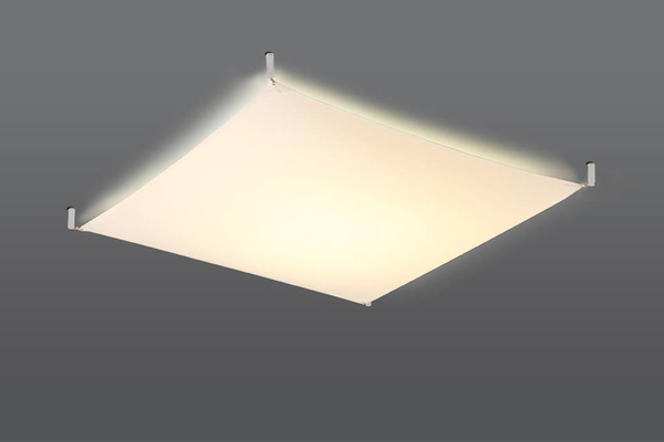 LAMPA sufitowa SL.0740 kwadratowa OPRAWA plafon materiałowy biały