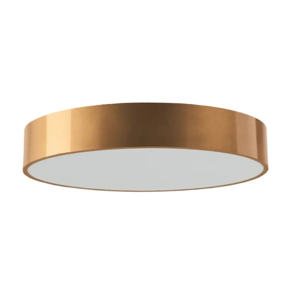 Minimalistyczna lampa sufitowa Kengo 1405 do salonu okrągła złota