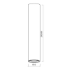 Salonowa lampa sufitowa GENESIS ML0388 tuba sopel biały