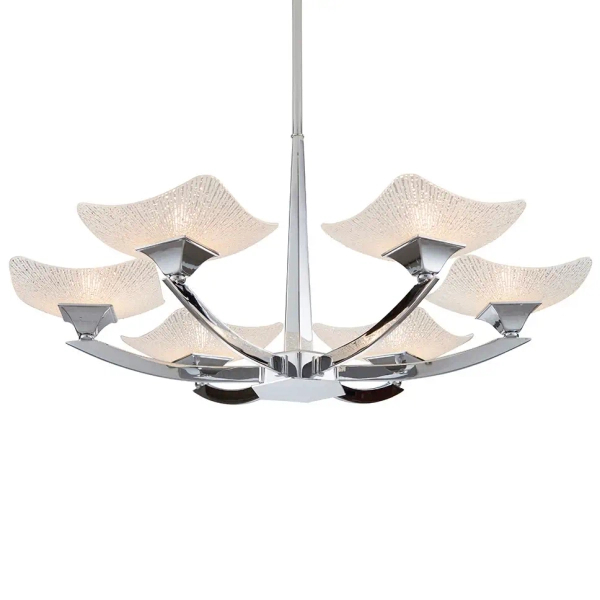 Żyrandol do salonu Ayres AYRES-4CH metalowy glamour chrom