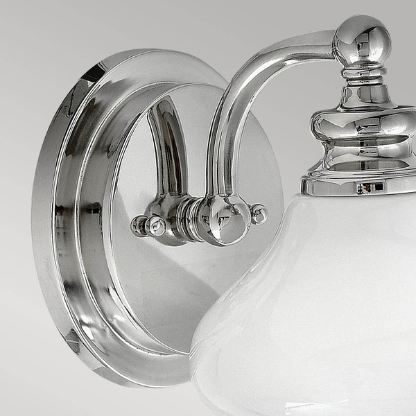 Nowoczesny kinkiet Ainsley HK-AINSLEY1-BATH Hinkley IP44 szkło chrom
