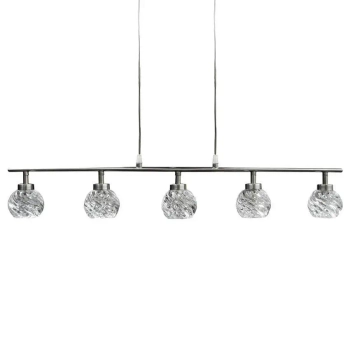 Kryształowa lampa wisząca GIRA 35-04607 kule balls srebrne